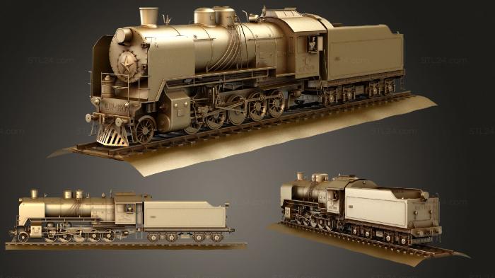 Vehicles (Train SO 17 3D, CARS_3770) 3D models for cnc